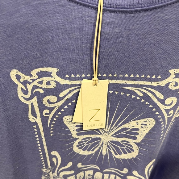 Z Supply Oversized Butterfly Dreamer Tee Shirt medium - Picture 5 of 7